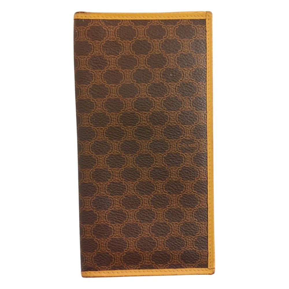 Authentic Celine Brown Macadam Bifold Wallet